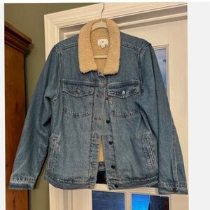BP (Nordstrom)  Oversize TruckerJacket with Faux Shearling Collar size Medium
